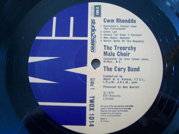 Treorchy Male Choir And The Cory Band : Cwm Rhondda (LP, Album)