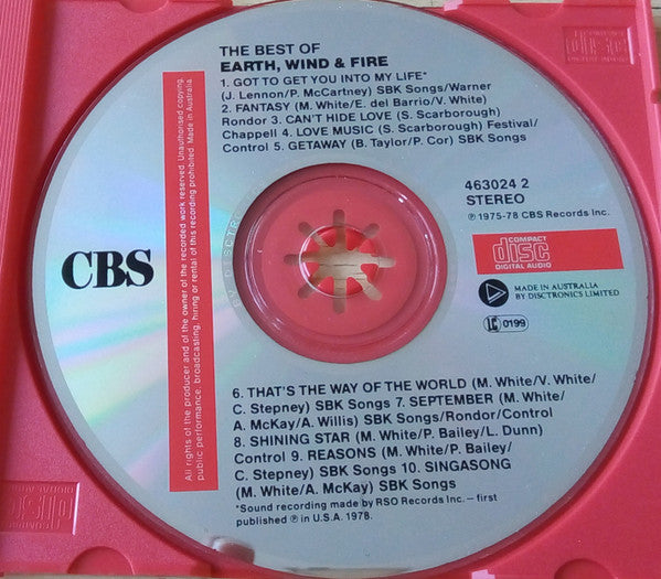 Earth, Wind & Fire : The Best Of Earth Wind & Fire Vol. I (CD, Comp)