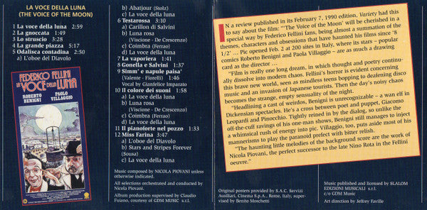 Nicola Piovani : La Voce Della Luna (CD, Album, RE)