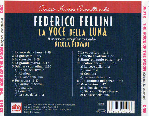 Nicola Piovani : La Voce Della Luna (CD, Album, RE)
