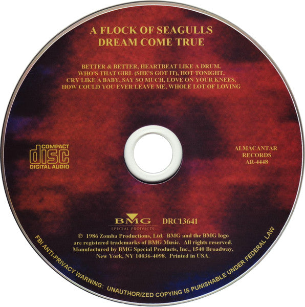 A Flock Of Seagulls : Dream Come True (CD, Album, RE)