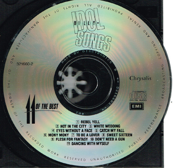 Billy Idol : Idol Songs - 11 Of The Best (CD, Comp)