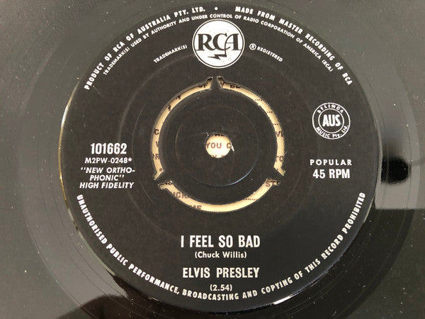 Elvis Presley With  The Jordanaires : Wild In The Country / I Feel So Bad (7", Single, New)
