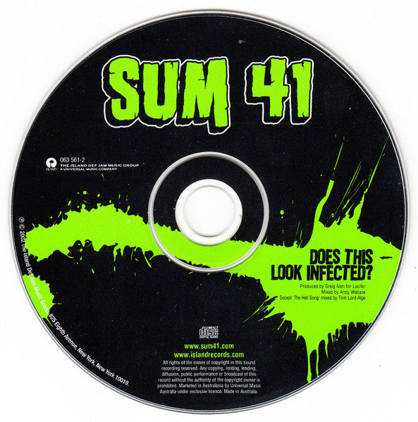 Sum 41 : Does This Look Infected? (CD, Album)