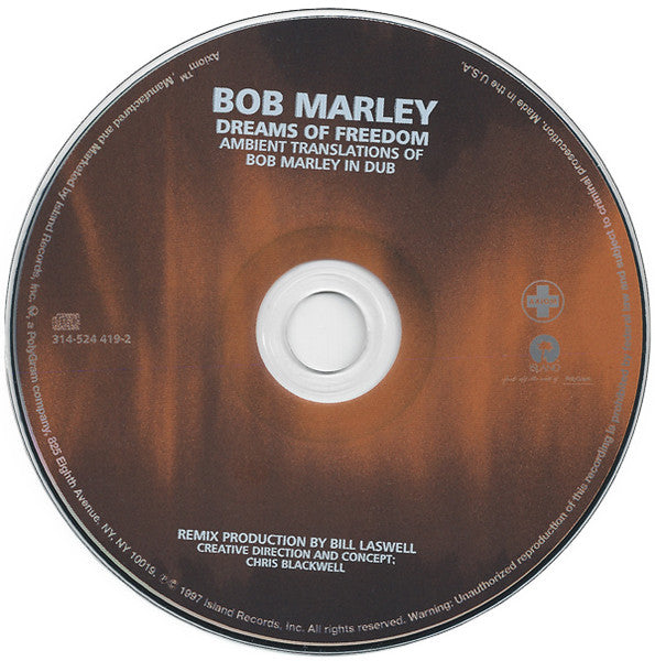 Bob Marley : Dreams Of Freedom (Ambient Translations Of Bob Marley In Dub) (CD, Album, RE)