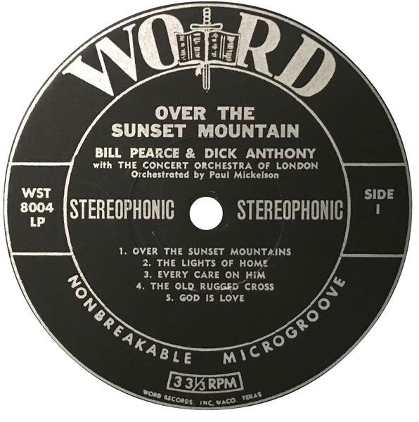 Bill Pearce & Dick Anthony :  Over The Sunset Mountain  (LP, Album)