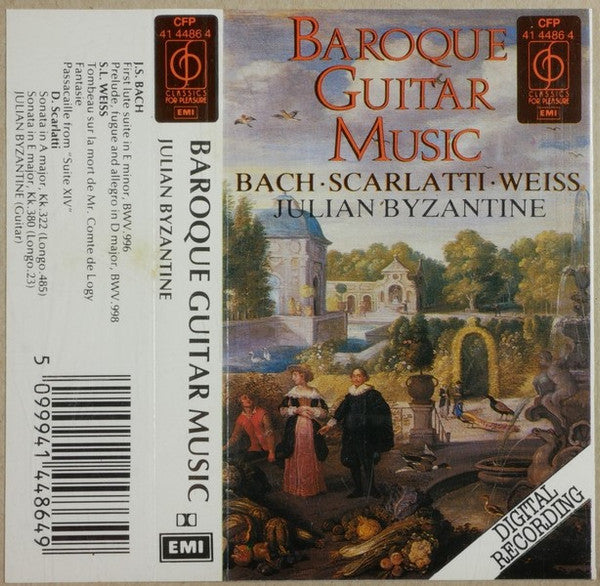 Johann Sebastian Bach, Domenico Scarlatti, Sylvius Leopold Weiss, Julian Byzantine : Baroque Guitar Music (Cass, Album, Cle)