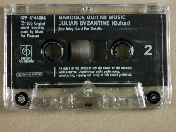 Johann Sebastian Bach, Domenico Scarlatti, Sylvius Leopold Weiss, Julian Byzantine : Baroque Guitar Music (Cass, Album, Cle)