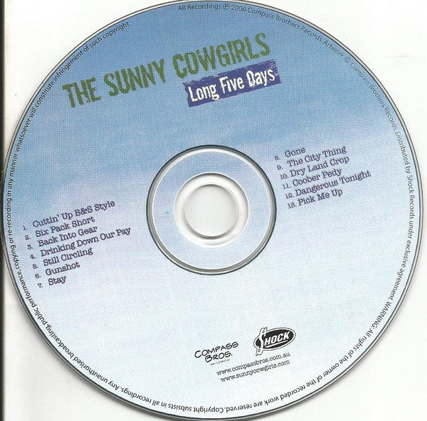 The Sunny Cowgirls : Long Five Days (CD, Album)