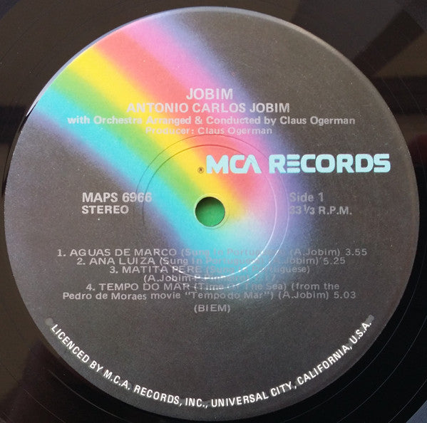 Antonio Carlos Jobim : Jobim (LP, Album, Gat)