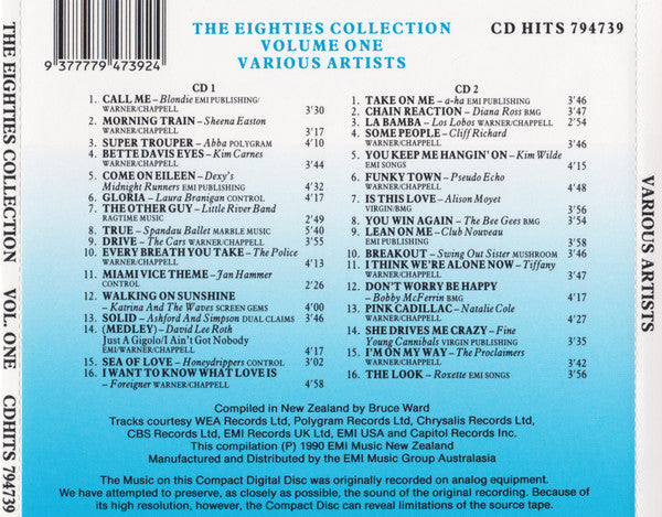 Various : The Eighties Collection Volume One (2xCD, Comp)