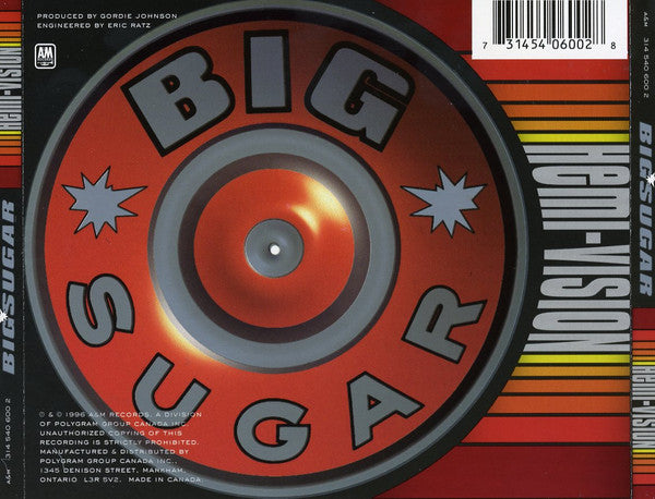 Big Sugar : Hemi-Vision (CD, Album)