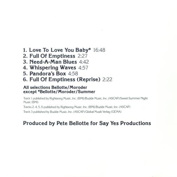 Donna Summer : Love To Love You Baby (CD, Album, RE)