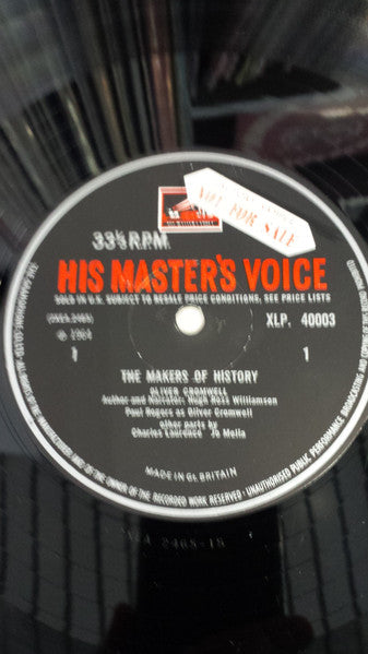 Paul Rogers (4), Hugh Ross Williamson : The Makers Of History - Oliver Cromwell (LP, Mono)