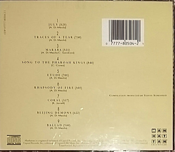 Al Di Meola : The Best Of Al Di Meola: The Manhattan Years (CD, Album, Comp)