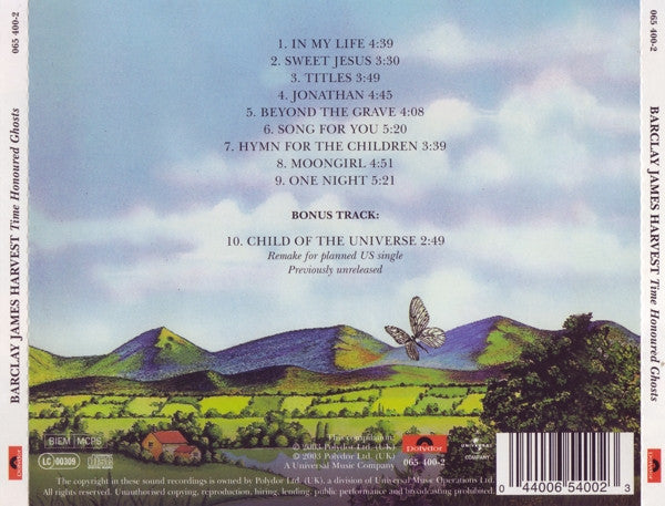 Barclay James Harvest : Time Honoured Ghosts (CD, Album, RE, RM)
