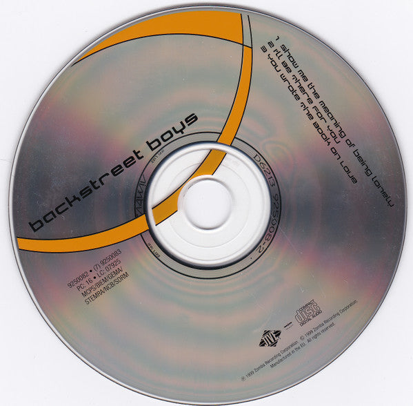 Backstreet Boys : Show Me The Meaning Of Being Lonely (CD, Single)