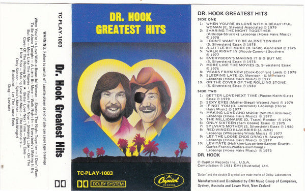 Dr. Hook : Greatest Hits (Cass, Comp)
