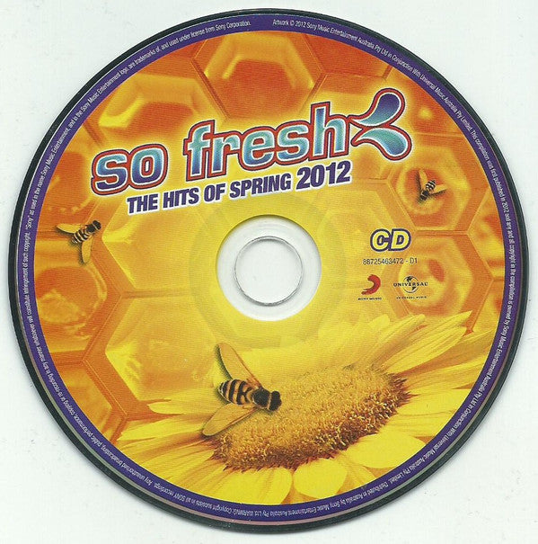 Various : So Fresh: The Hits Of Spring 2012 CD+DVD (CD, Comp + DVD, Comp, PAL)