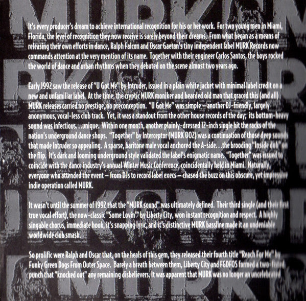 Murk : The Singles Collection (The Deep South Sound Of The Underground) (CD, Comp)