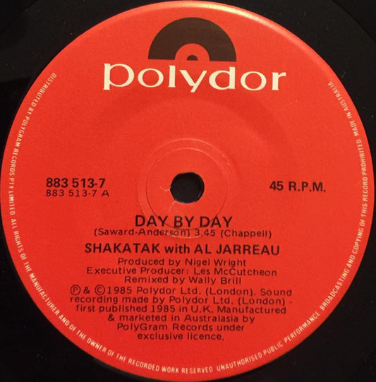 Shakatak With Al Jarreau : Day By Day (7", Single)