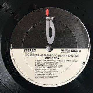 Chris Rea : Whatever Happened To Benny Santini? (LP, Album, RE)