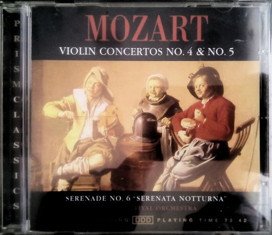 Mozart*, Baltic Festival Orchestra : Violin Concertos No.4 & No.5 - Serenade No.6 'Serenata Notturna' (CD, Comp)