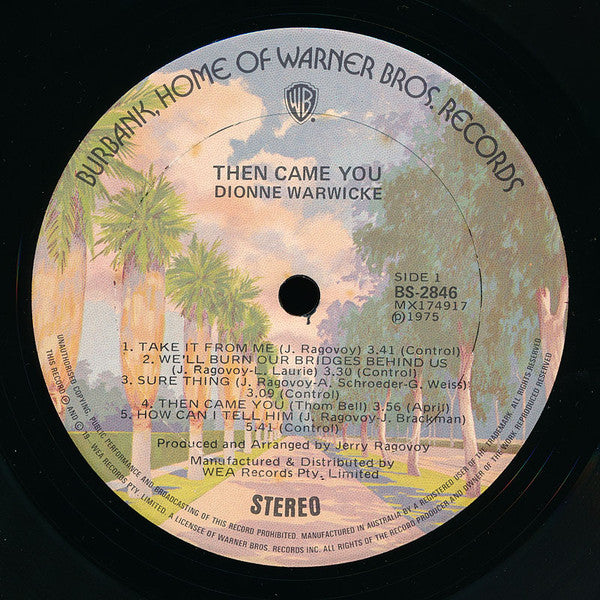 Dionne Warwicke* : Then Came You (LP, Album)
