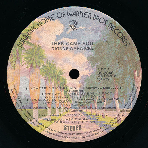 Dionne Warwicke* : Then Came You (LP, Album)