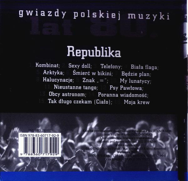 Republika : Gwiazdy Polskiej Muzyki Lat 80. Republika (CD, Comp)