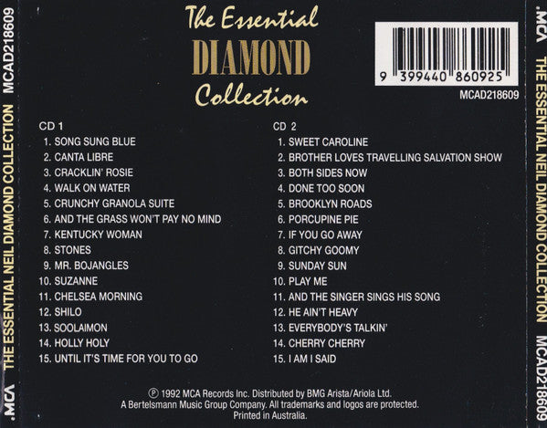 Neil Diamond : The Essential Diamond Collection (2xCD, Comp)