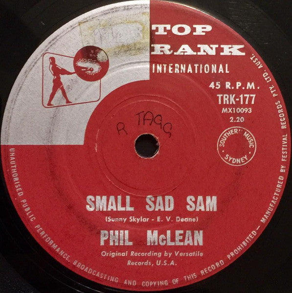 Phil McLean : Small Sad Sam (7", Single)