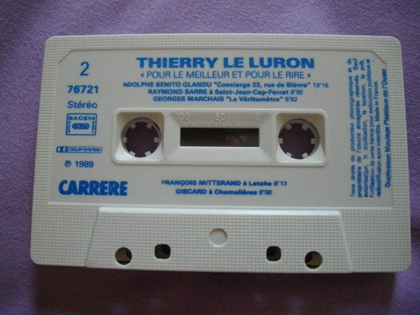 Coluche - Thierry Le Luron : Pour Le Meilleur Et Pour Le Rire (Cass, Comp)