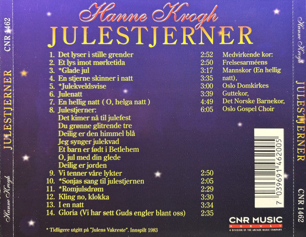 Hanne Krogh : Julestjerner (CD, Album)