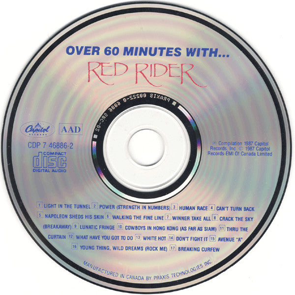 Red Rider : Over 60 Minutes With... Red Rider (CD, Comp, Pra)