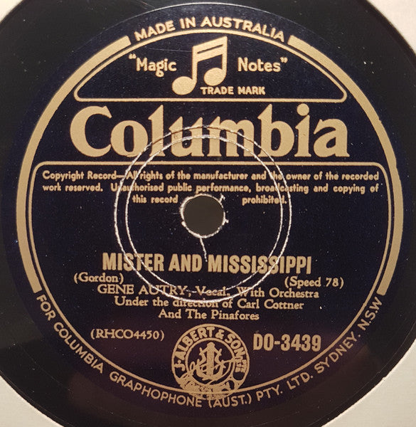 Gene Autry : Frosty The Snowman / Mister And Mississippi (Shellac, 10")