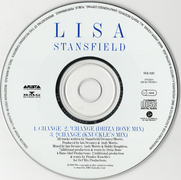 Lisa Stansfield : Change (CD, Single, Car)