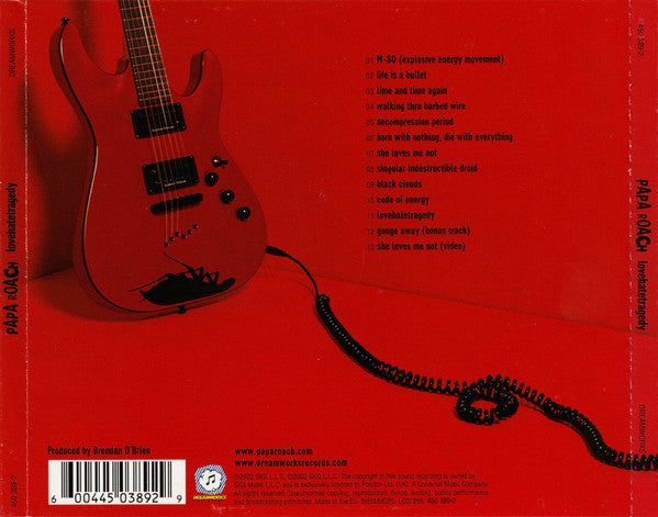 Papa Roach : Lovehatetragedy (CD, Album, Enh, S/Edition)