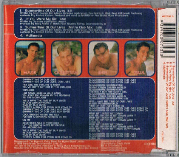 A1 : Summertime Of Our Lives (CD, Single, Enh)