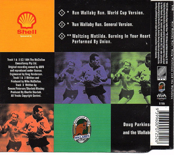 Doug Parkinson And The Wallabies* : Run Wallaby Run (CD, Single)