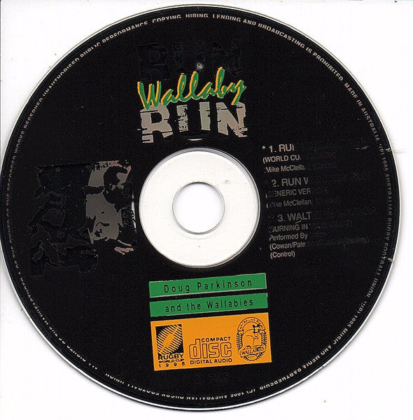 Doug Parkinson And The Wallabies* : Run Wallaby Run (CD, Single)