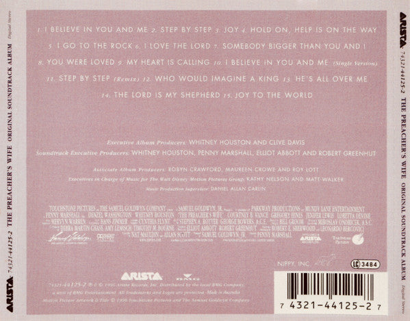 Whitney Houston : The Preacher's Wife (Original Soundtrack Album) (CD, Album)