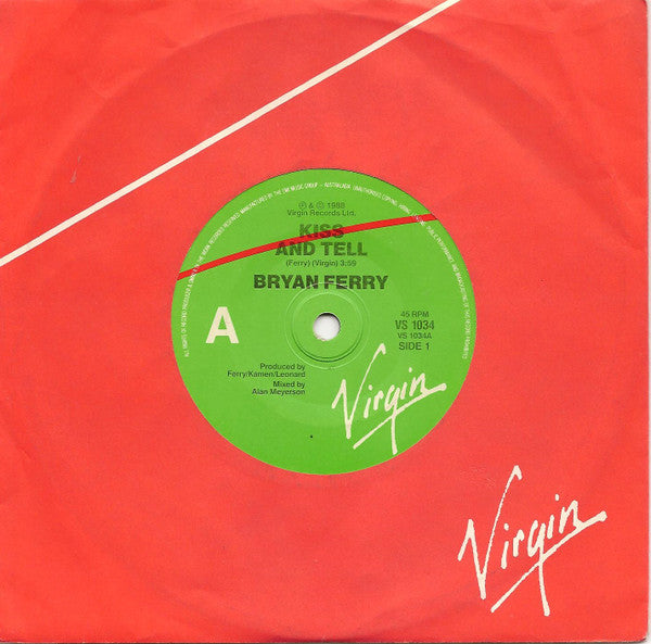 Bryan Ferry : Kiss And Tell (7")