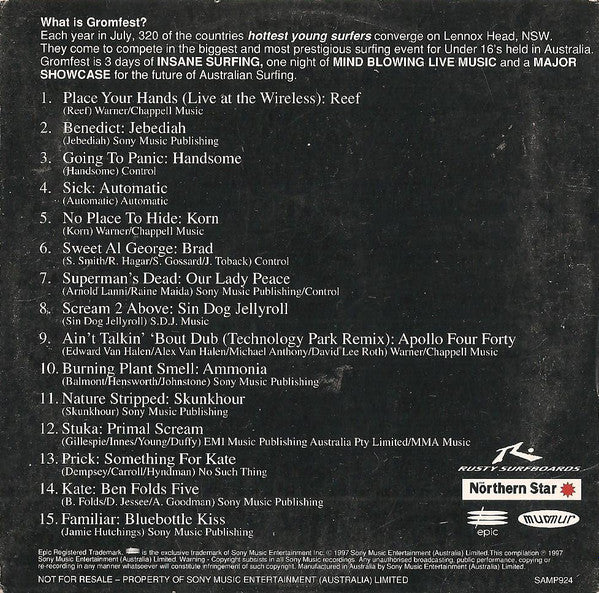 Various : Gromfest 97 (CD, Comp, Promo, Car)