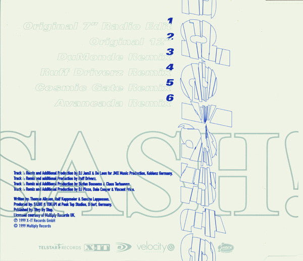 Sash! : Adelante (CD, Maxi)