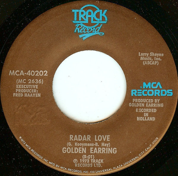 Golden Earring : Radar Love (7", Single, Glo)