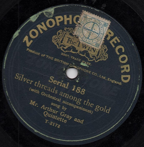 Mr. Arthur Gray* : See That My Grave's Kept Green / Silver Threads Among The Gold (Shellac, 10")