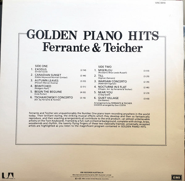 Ferrante & Teicher : Golden Piano Hits (LP, Album)