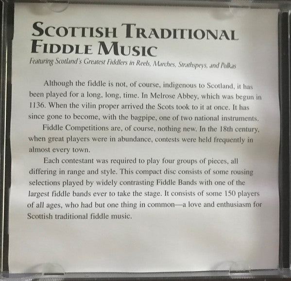 Various : Scottish Traditional Fiddle Music (CD, Album, Comp)