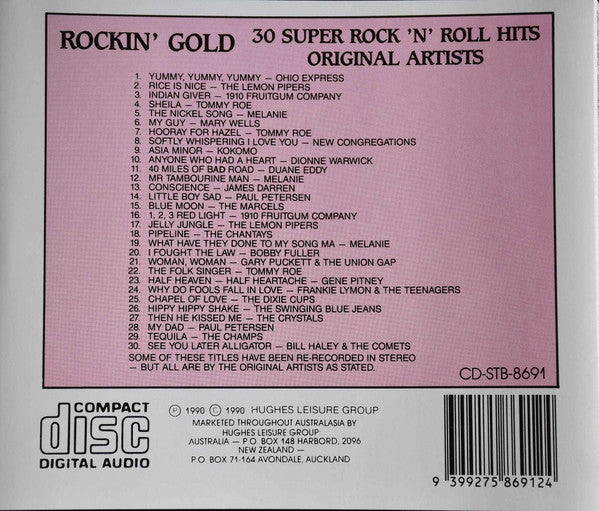Various : Rockin' Gold (CD, Comp, Pin)